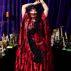 •F• Label Infernal Bloom Kaftan Gown