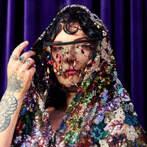 •F• Label Celestial Thread Headpiece/mask