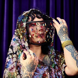 •F• Label Celestial Thread Headpiece/mask