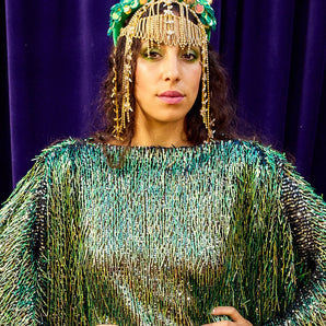 •F• Label Lichenveil Kaftan Gown