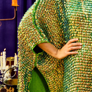 •F• Label Dracona Sequin Kaftan Gown