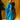 Turquoise Holographic Sequin Maxi Kaftan Gown / Kimono Robe
