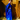 Royal Blue Holographic Sequin Maxi Kaftan Gown / Kimono Robe
