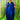 Metallic Blue Pleated Studio 54 Maxi Kaftan Dress