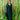 Metallic Green Pleated Studio 54 Maxi Kaftan Dress