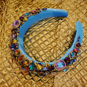 Baby Blue Iridescent Pastels Mix Headband