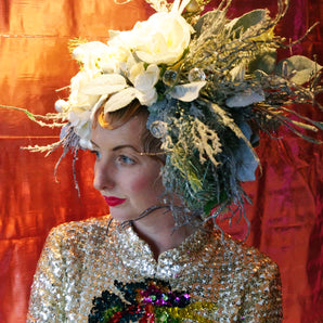 Snow Queen Floral Headdress