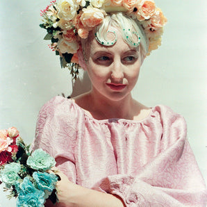 Flower Peach and Cream Floral Headband