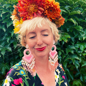 Walk on the Wildside Wildflower Headdress Reverisble