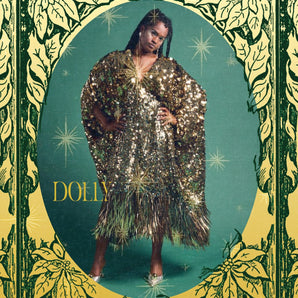 •F• Label Dolly | Gold Sequin Fringe Kaftan