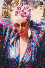 Load image into Gallery viewer, PRIDE Dazzling Sequin Rainbow Kaftan Gown / Kimono Robe
