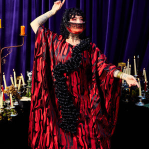 •F• Label Infernal Bloom Kaftan Gown