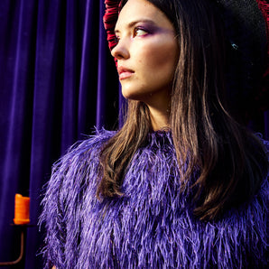 •F• Label Spellbound Elderberry Kaftan Gown