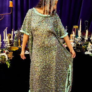 •F• Label Mireveil Sequin Kaftan Gown