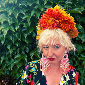 Walk on the Wildside Wildflower Headdress Reverisble