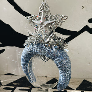 The Star of Christmas Crown - Silvers and Blues