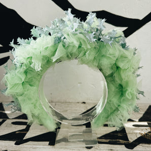Frosted Mint Crown Headband