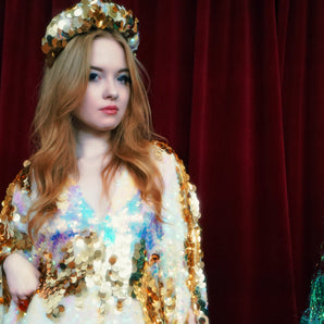 Golden Halo Sequin Headband