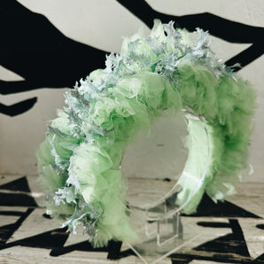 Frosted Mint Crown Headband
