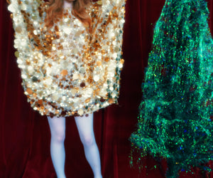 The Stars in your eyes Bauble Sequin Kaftan Mini