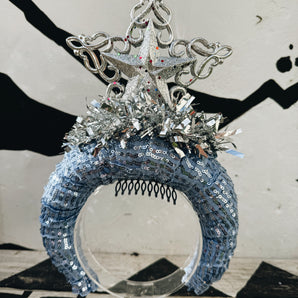 The Star of Christmas Crown - Silvers and Blues