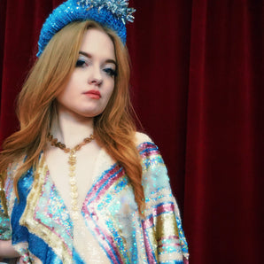 Disco Starburst Sequin Crown