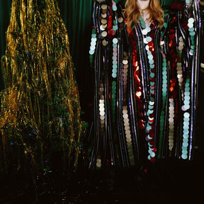 Be the Christmas Tree Sequin Kaftan Gown
