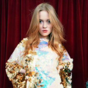 The Aurora Sequin Kaftan Mini