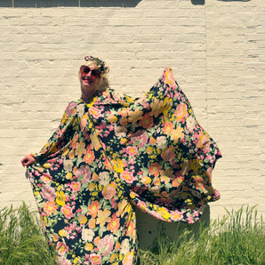 Summer Breeze Floral Lightweight Jumpsuit / Kaftan