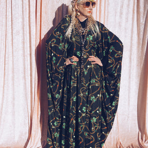 Jewels and Chains V-neck Kaftan