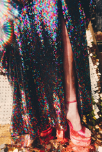Load image into Gallery viewer, PRIDE Dazzling Sequin Rainbow Kaftan Gown / Kimono Robe
