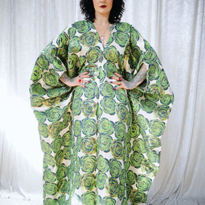 Poison Garden V-Neck Kaftan Gown