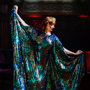 Mater Suspiriorum, "The Mother of Sighs".....Heavily Sequinned Kaftan Gown