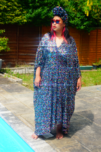 Load image into Gallery viewer, Multicoloured Sparkle Sequin Kaftan Gown / Kimono Robe
