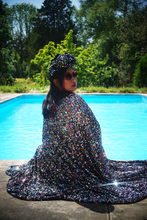Load image into Gallery viewer, Multicoloured Sparkle Sequin Kaftan Gown / Kimono Robe
