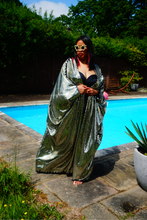 Load image into Gallery viewer, Gold Sequin Studio 54 Sparkle Sequin Kaftan Gown / Kimono Robe
