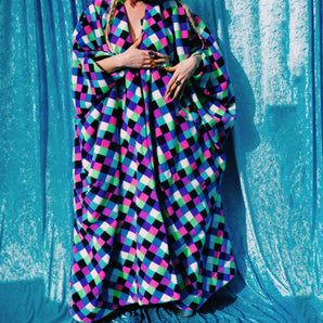 Snuggle Robe - polar fleece - Chequers