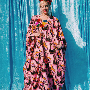 Snuggle Robe - Fleece Backed Showerproof Soft Shell, Abstract marble