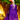 Purple Lurex Tinsel Kimono Robe