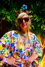Load image into Gallery viewer, Abstract Print Cotton Kaftan Gown

