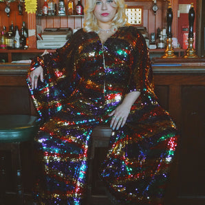 Green, Red, Purple and Gold Ziggy Jumpsuit *INTRODUCTORY PRICE*