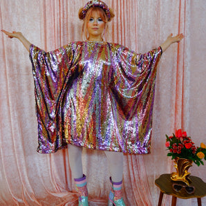 Ziggys Crush Kaftan Gown, Freesize