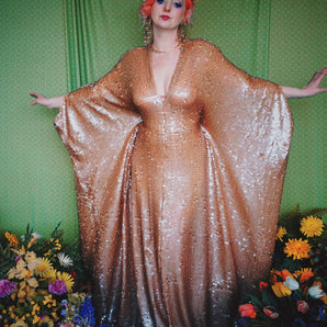 Divinity - Super Slinky Sequin Kaftan Gown