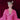 Rose Pink Plissè V-neck Kaftan Gown