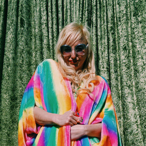 Snuggle Robe - Ultra soft Cuddle fleece - Rainbow