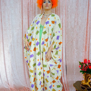 Gummy Bear Fleece Snuggle Blanket Robe, Freesize