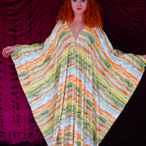 Jupiter Lava Print Kaftan Gown