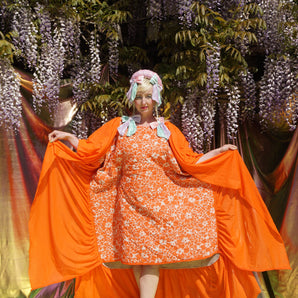 Tangerine Dream Reworked Mini Dress