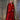 Heavily sequinned wool and matte red sequin Velvet Kaftan Gown