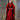 Heavily sequinned wool and matte red sequin Velvet Kaftan Gown